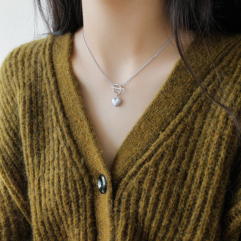 Office OT Heart 925 Sterling Silver Necklace