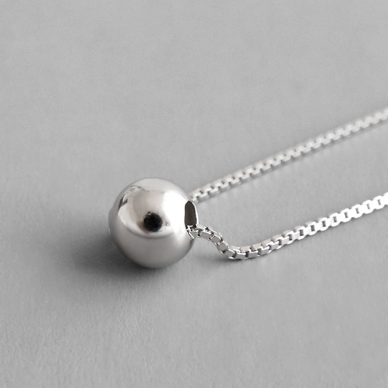 Minimalist Beads Ball 925 Sterling Silver Choker Necklace